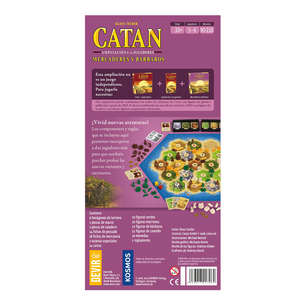 Catan: Mercaderes y Barbaros 5-6 Jugadores - Imagen 3