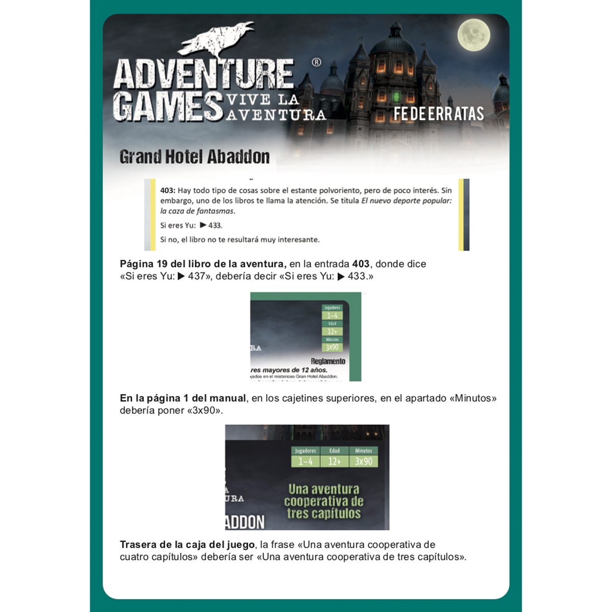 Adventure Games: Gran Hotel Abaddon - Imagen 5