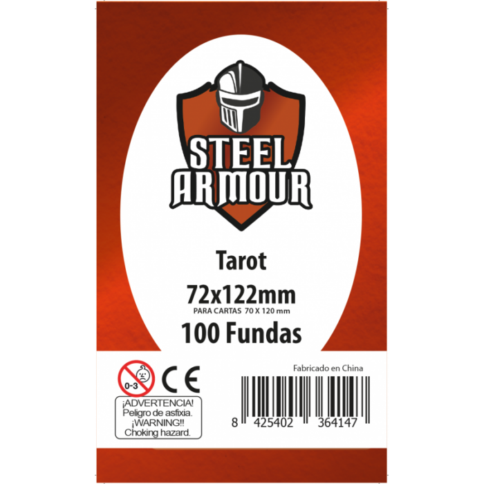 100 FUNDAS TAMAÑO TAROT (72X122MM)