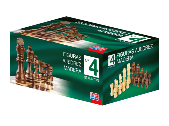 Figuras Ajedrez madera Stauton Nº4